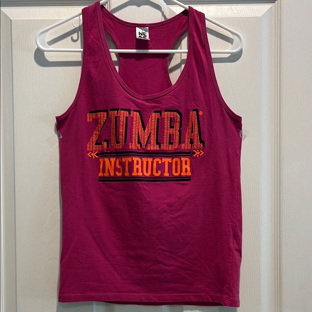 Zumba Fitness Pink Fitted Crop Tank Top